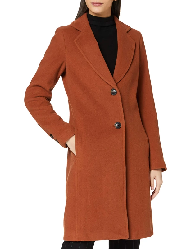 Marc O'Polo Women's 808008071167 Coat, Brown (Soft Camel 756), XS/S