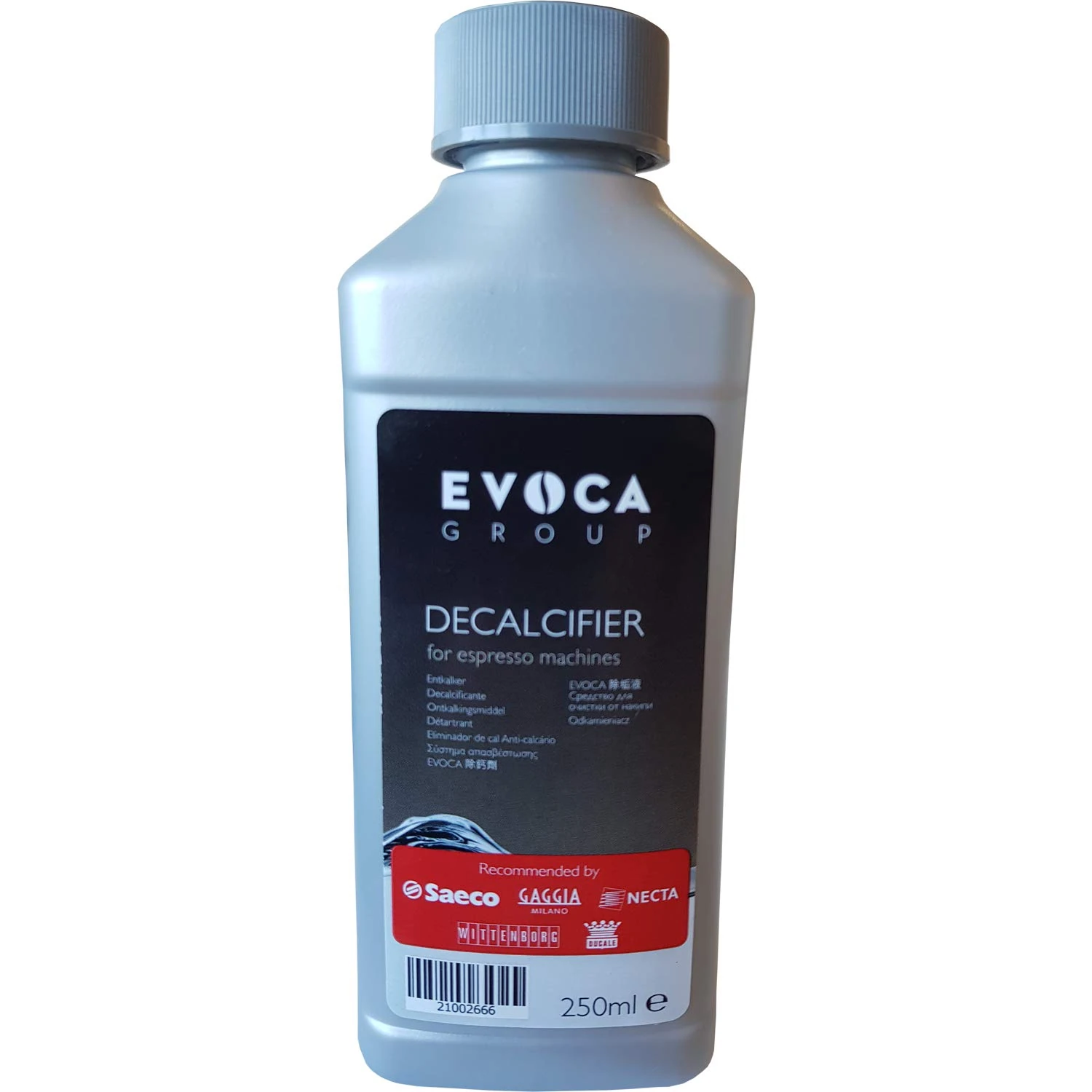 Evoca 21002666 Universal Descaler/Decalcifier Fluid/Liquid for Espresso/Coffee Machines - 250ml