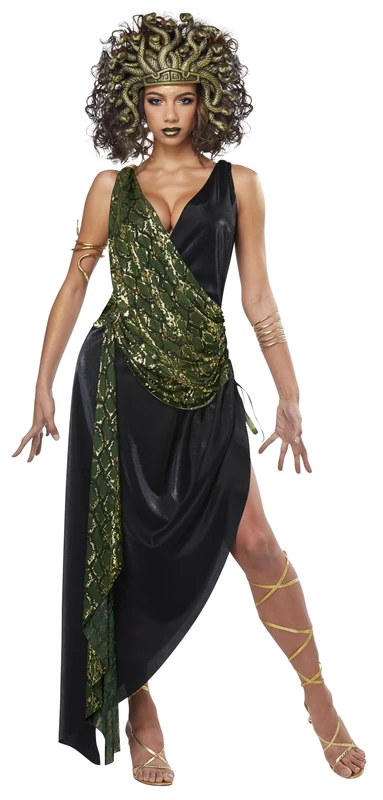 Womens Sedusa Costume with Snake Headpiece (Small)