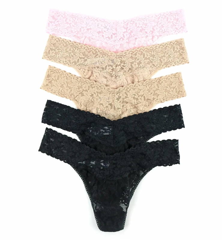 Hanky Panky Women's Signature Lace 5 Original Rise Thongs