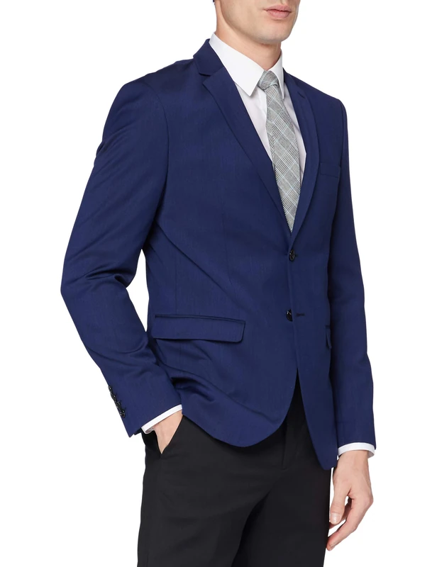 SELECTED HOMME Men's Slhslim-mylobill BLZ B Noos Blazer, Blue (Blue Depths Blue Depths), 36L (Size: 90)