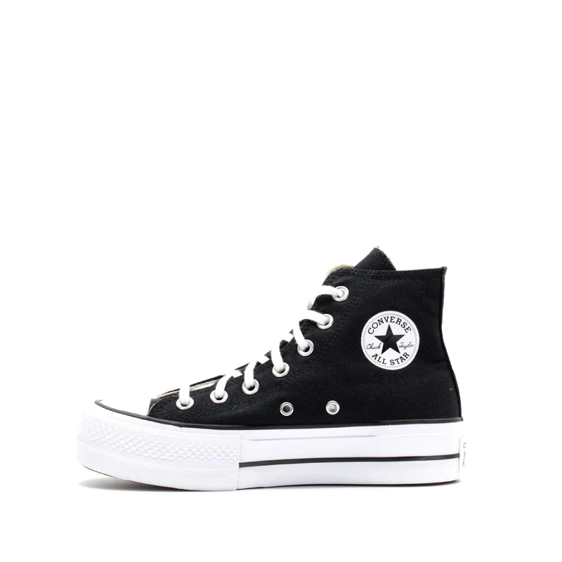 Converse Women's Ctas Lift Hi Sneakers, Black, 9 UK