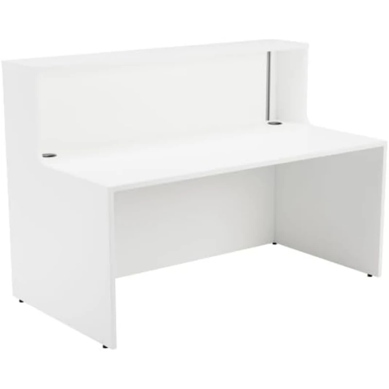 Office Hippo Reception Desk Unit, Table, Office, White, 146 x 89 x 116.5