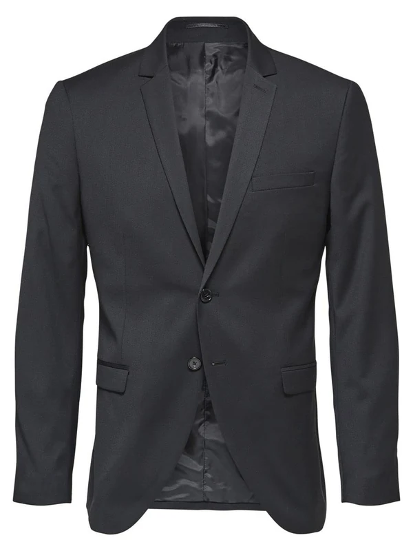 SELECTED HOMME Men's Slhslim-mylobill BLZ B Noos Blazer, Black (Black Black), 34R (Size: 44)