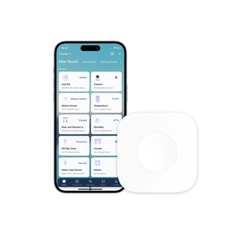 Aqara Wireless Mini Switch, Requires AQARA HUB, Zigbee Connection, Versatile 3-Way Control Button for Smart Home Devices, Compatible with Apple HomeKit, Smart Switch Works with IFTTT