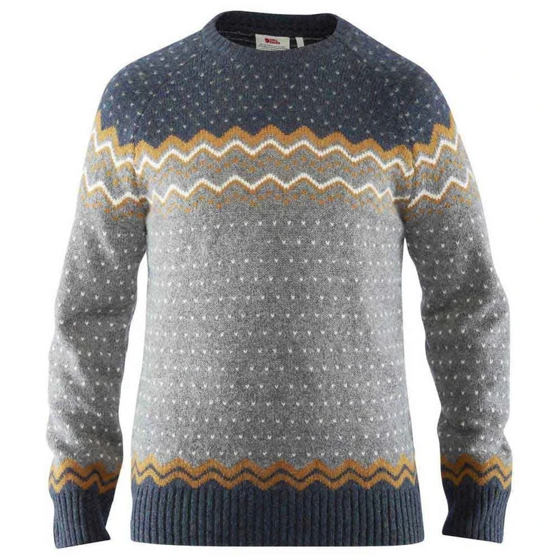 Fjallraven Men's Ã–vik Knit Sweater M Sweatshirt, Brown, L UK