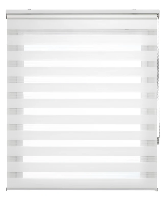 Uniestor Basic Blind Night and Day Colour Off White – 120 x 180 cm (W x H) | Fabric Size 117 x 175 cm – Night and Day Roller Blinds - Image 1