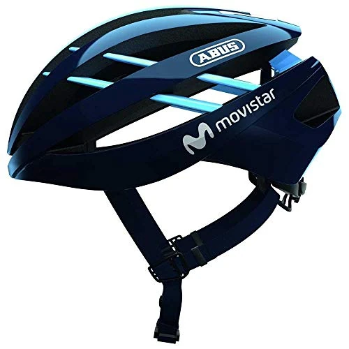 ABUS Aventor Racing Bike Helmet - Very Well Ventilated Cycling Helmet for Professional Cycling for Men and Women - Blue, Size S