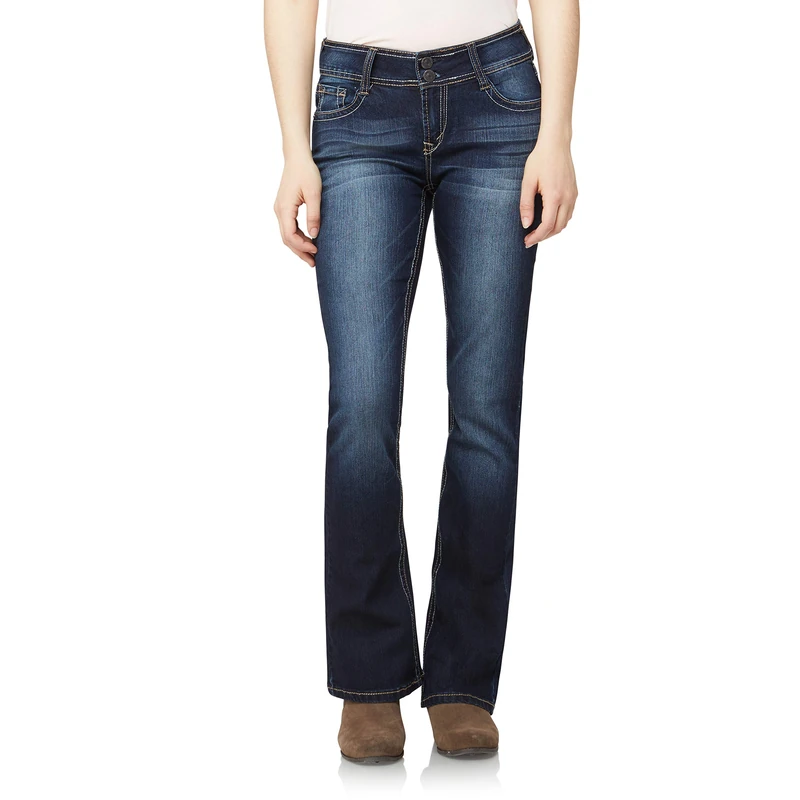WallFlower Women's Instastretch Luscious Curvy Bootcut Jeans, Betsy Legacy, 1 Long