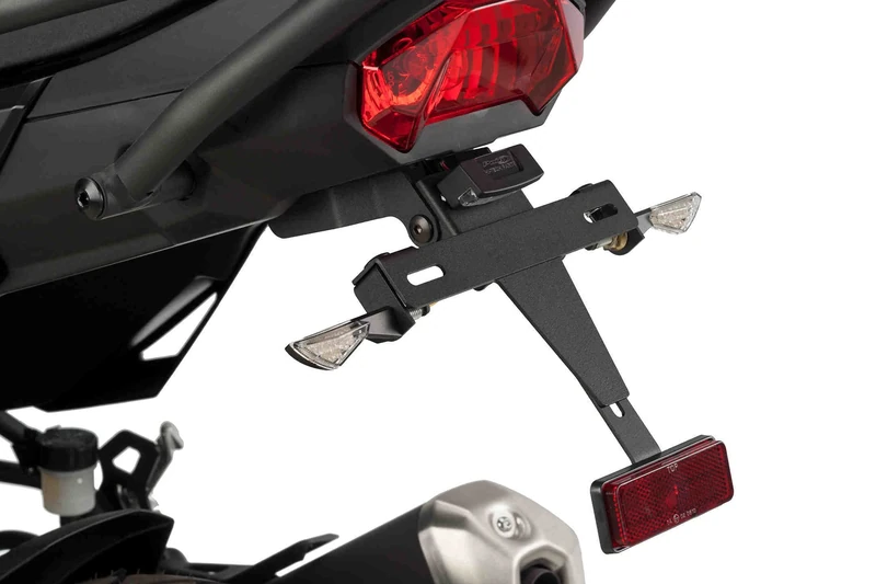 Puig License Support 9475N Black for Kawasaki Versys-X 300 17'-18'