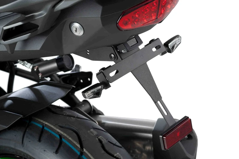 Puig License Support 9450N Black for Kawasaki Versys 1000 17'-18'