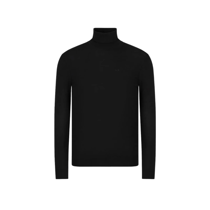 Armani Exchange Men's 8nzm3c Turtleneck, Black, M