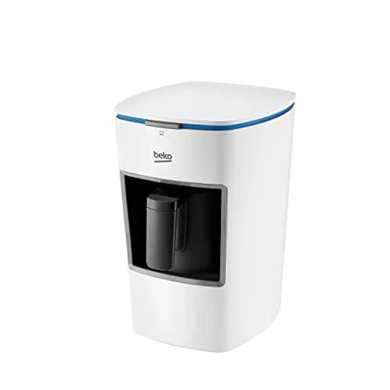 Beko BKK2300 Turkish Coffee Machine | Automatic Coffee Maker | 1–3 Cups | CookSense Anti-Overflow | One-Touch Operation | Compact Design | White