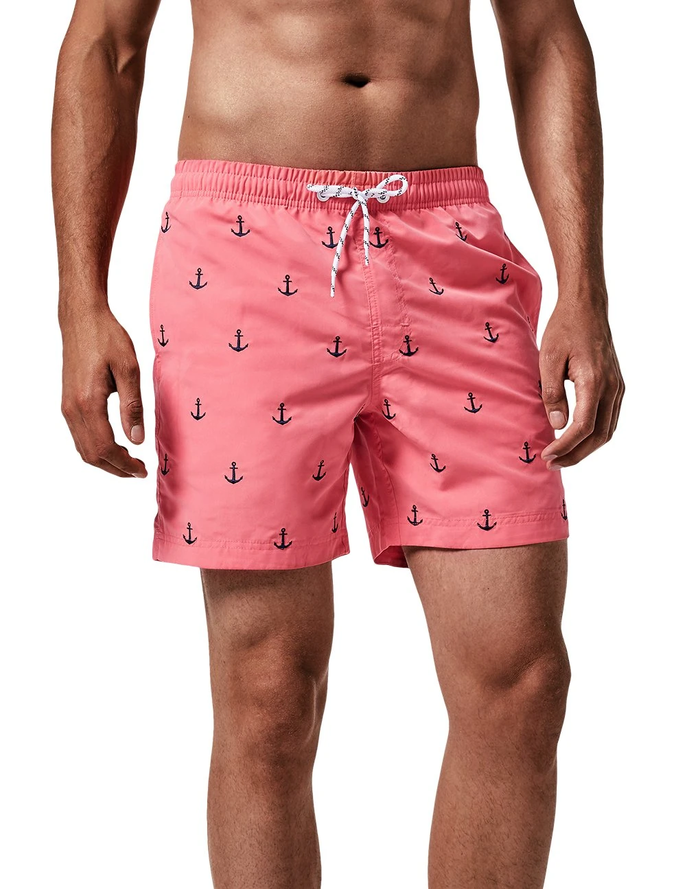 MaaMgic Men's Swimming Trunks Quick Dry Fit Performance Surfing Short with Pockets, 2glm-3, Medium ( Waist:31''-33'' )
