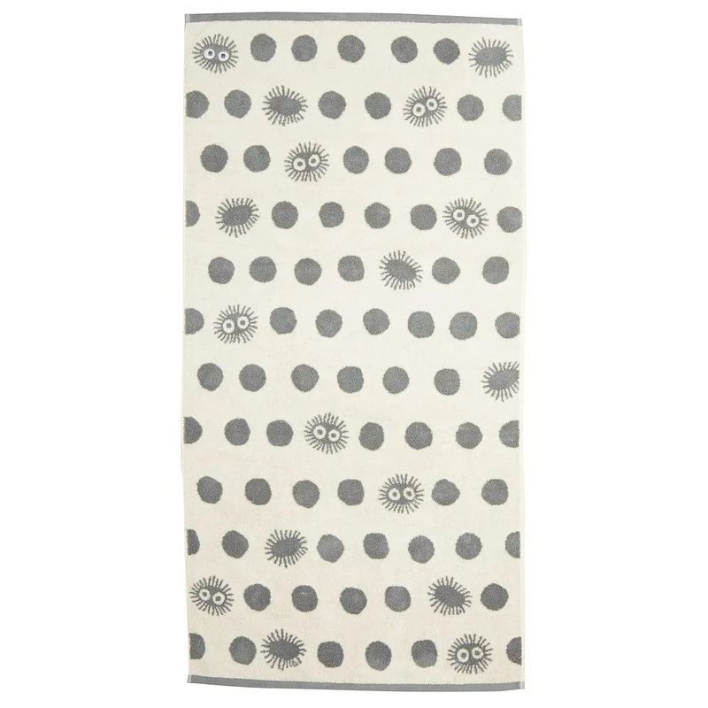 Studio Ghibli via Bluefin Marushin Silhouette Towel Series - My Neighbor Totoro Soot Sprite Bath Towel - Official Merchandise, MAR64925 - Image 1