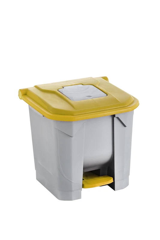 Maya 09104 – Pedal Bin and Special Inner Bucket for Recycling, Capacity of 30 Litres – Yellow