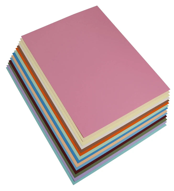 Clairefontaine - Ref 975799C - Maya Smooth Coloured Drawing Card (2 x Packs of 14 Sheets) - 185gsm - 70 x 100cm - Pastel Colours Colour - Deep Dyed, Acid Free, pH Neutral - Image 1