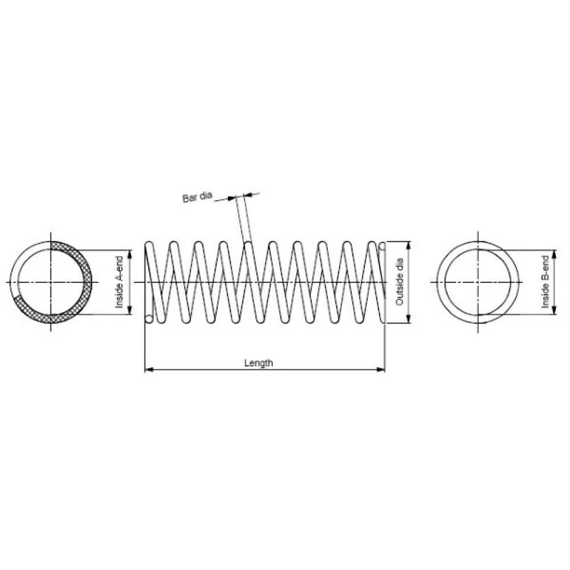 MONROE Suspension Spring | SP1367 | Front | for MAZDA 626 V 1997-2006 | OE-Matching Quality | Ride Comfort & Stability
