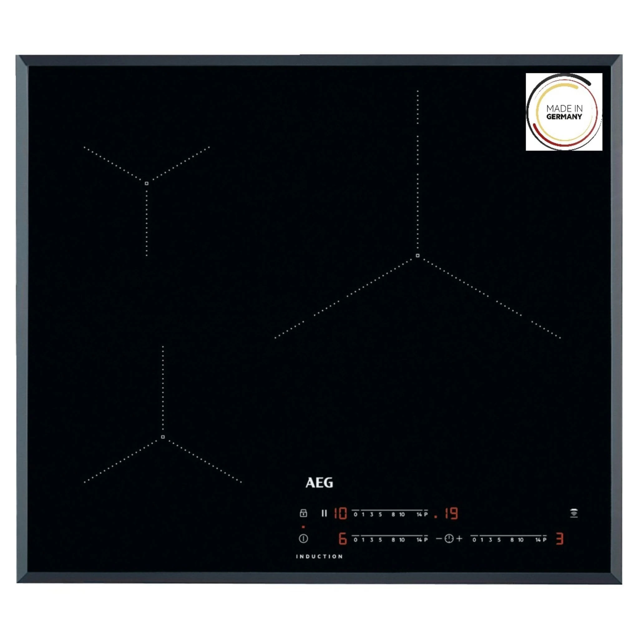 AEG IKB63435FB Built-in Induction Hob 2500 W 14.5 cm 2800 W