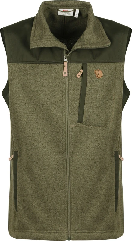 Fjallraven Men's Buck Fleece Vest M Sweatshirt, Green, L UK