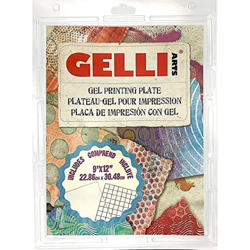 Gelli Arts GL013964721027 Gel Printing Plate, 9 inch x 12 inch, clear
