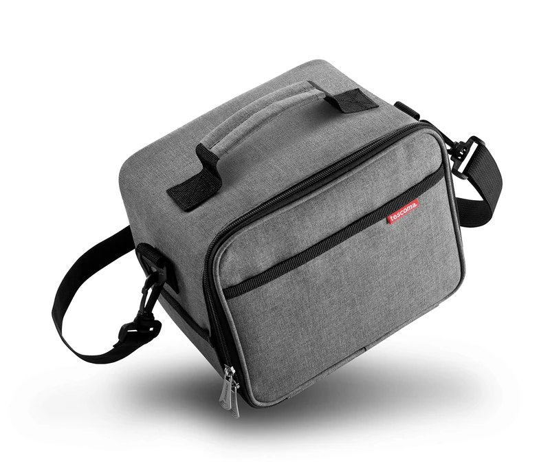 Tescoma 892246 Insulated Bag with 3 Containers, Anthracite "Freshbox" - Image 1