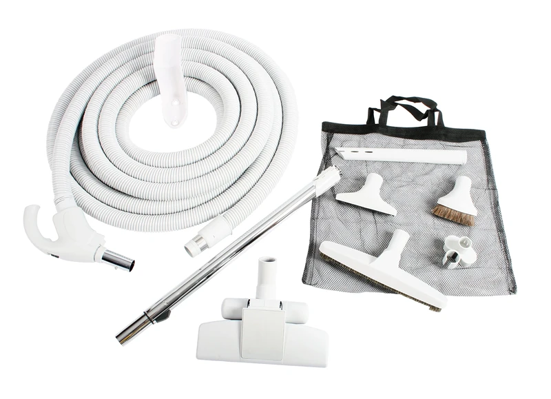 Cen-Tec Systems Central Vacuum Low Voltage Kit, Light Gray, 35 Ft. Hose