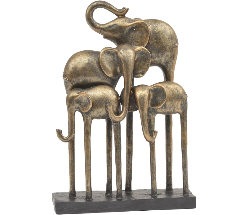 Saville Designs Sculpture, Resin, Bronze, 23 x 8.5 x 33.7 cm
