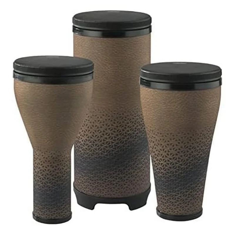 Remo World Percussion Set Festival Combo Pack (1x Djembe, 1x Timbau, 1x Tubano) Cafe DP-2510-AA-64