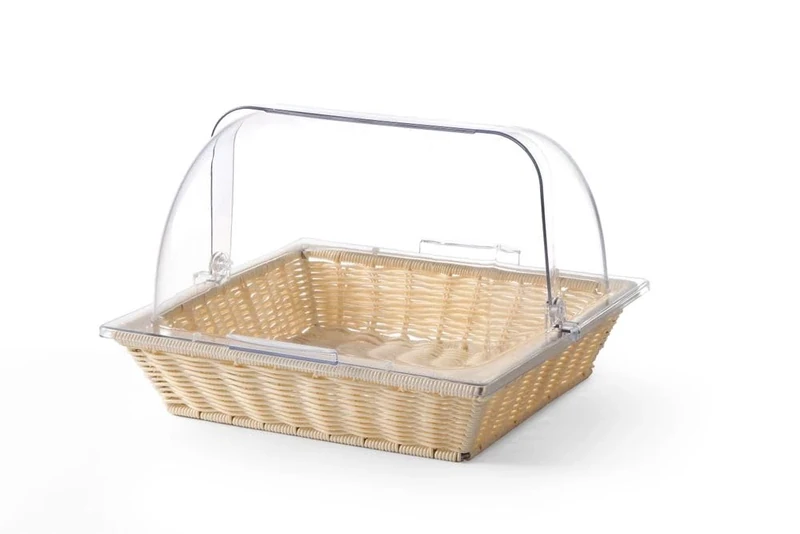 HENDI Basket with roll top cover, 365x335x(H)245 mm