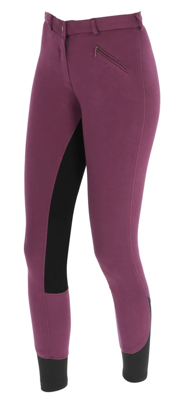 Covalliero Children's Riding Breeches, Economic BlackBerry, Size 116