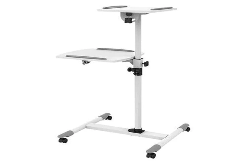 Link Accessori LKBR25 Black/White Floor Projector Stand for Projectors (Sol, 10 kg, Black, White, 850-1100 mm, 0-35°)