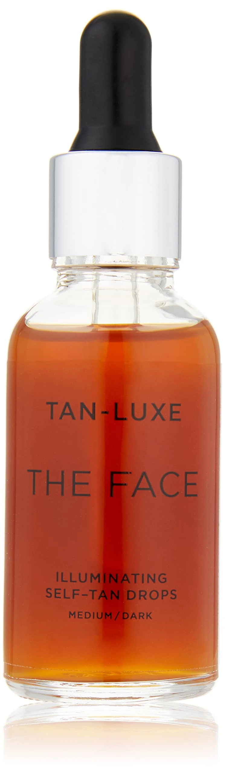 Tan-Luxe THE FACE Self Tan Drops, Medium/Dark (30 ml) Add Tanning Drops to Skin Care for Custom Face Tan, Cruelty Free & Vegan
