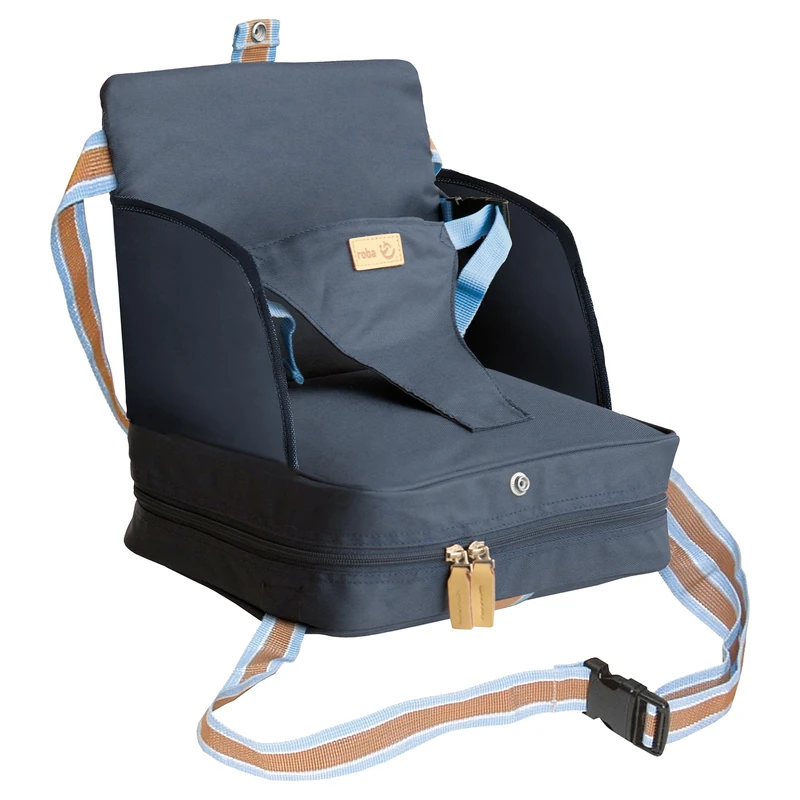 roba Booster Seat, Mobile Inflatable Child Seat with Raised Side Panels, Flexible Booster Seat for Home and Travel, Pack of 1