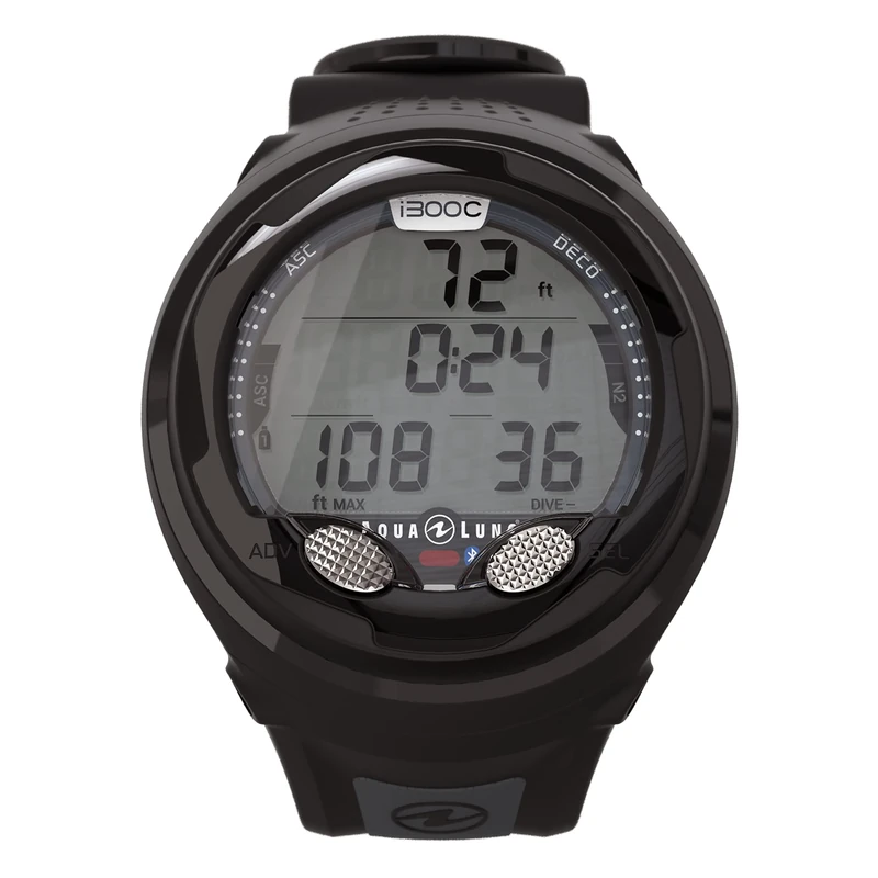 Aqualung i300C Dive computer, Bluetooth, Aqua lung 3-gas Diving Watch, Intuitive navigation, Four operating modes, Altitude adjustment, ideal for scuba diving