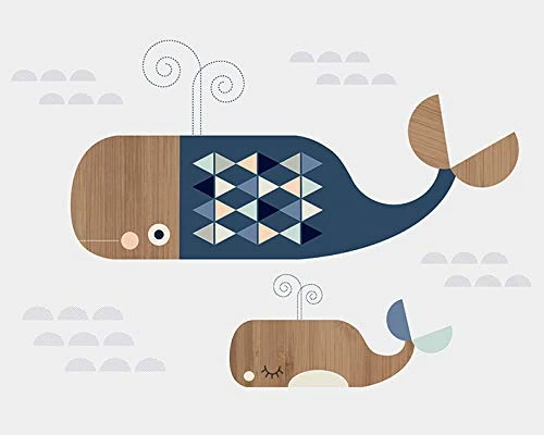 Little Design Haus (Whales 40 x 50cm Canvas