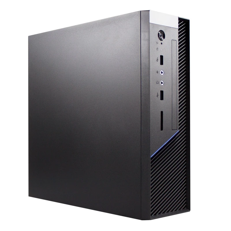 UNYKAch ITX Mini PC Case Caviar 1K Black with USB 3.0 Ports and SD/Micro SD Card Reader