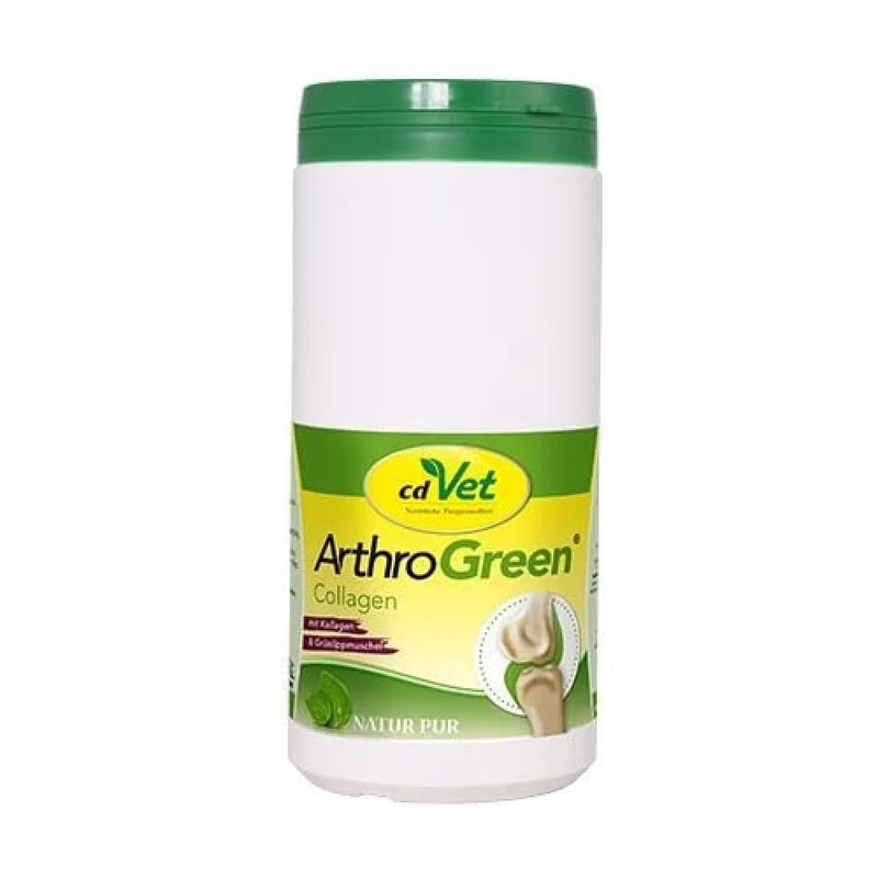 cdVet Natural Products ArthroGreen Collagen 600 g - Dog - cat - nutrient supply to the joints - strengthening - resistance - improved joint functions - joy of movement - quality of life -