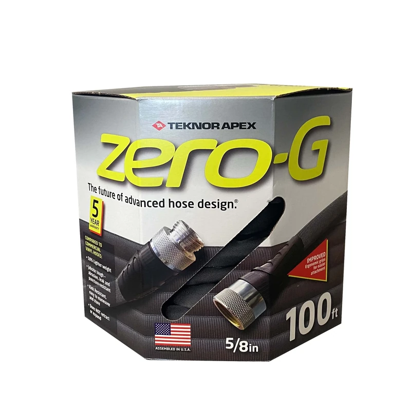 zero-G Vinyl Garden Hose 5/8" X100'BLK