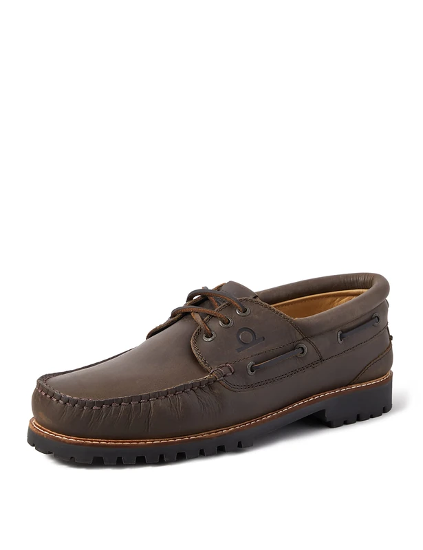 Sperrin Winter Boat Shoes-7-Dark Brown - Image 1