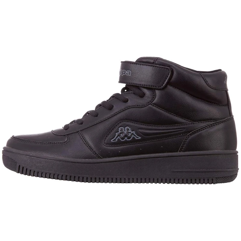 Kappa Women's Bash Mid Hi-Top Trainers, Black (Black/Grey 1116), 4 UK - Image 1