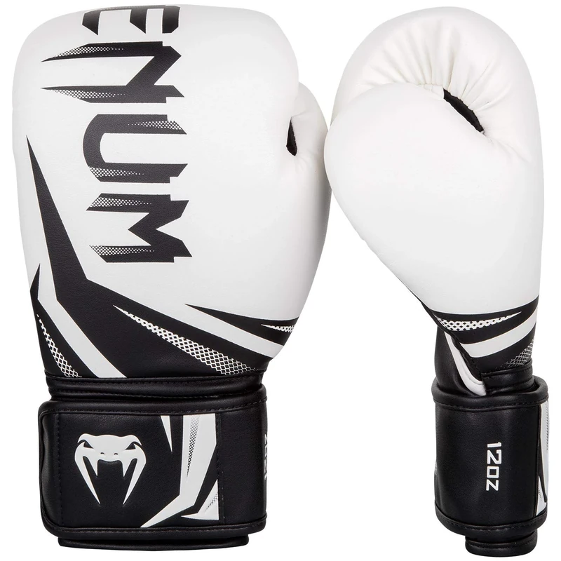 Venum, Challenger 3.0 Boxing Gloves, Unisex Adult, 12 Oz, White/Black
