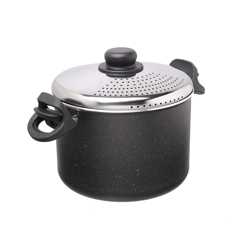Moneta Etnea Pasta Cooker with Locking Lid, Spaghetti Saucepan, 22 cm (Induction Incompatible)