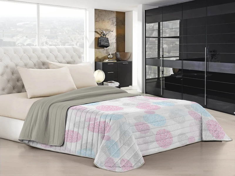 Italian Bed Linen “Fantasy” summer quilt, Molecole, 260x270 cm