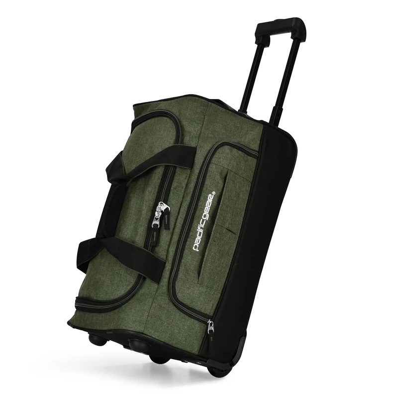 Pacific Gear Traveler's Choice Keystone 21 Rolling Duffel Bag (Olive)