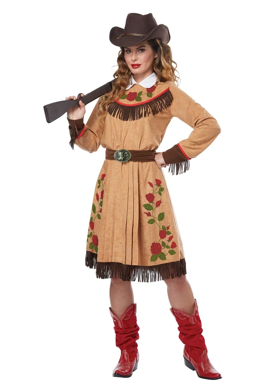 California Costumes 01528S Cowgirl/Annie Oakley Character Adult Sized Costumes, Brown, S