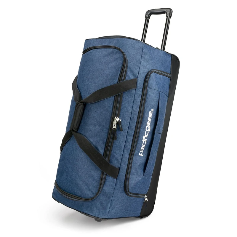 Pacific Gear Drop Bottom Rolling Duffel Bag, Navy, 21 Inch, Drop Bottom Rolling Duffel Bag
