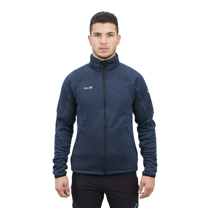 Izas HARO Men's Knitted Jacket, mens, 8434076429502, Midnight Blue/Black, M