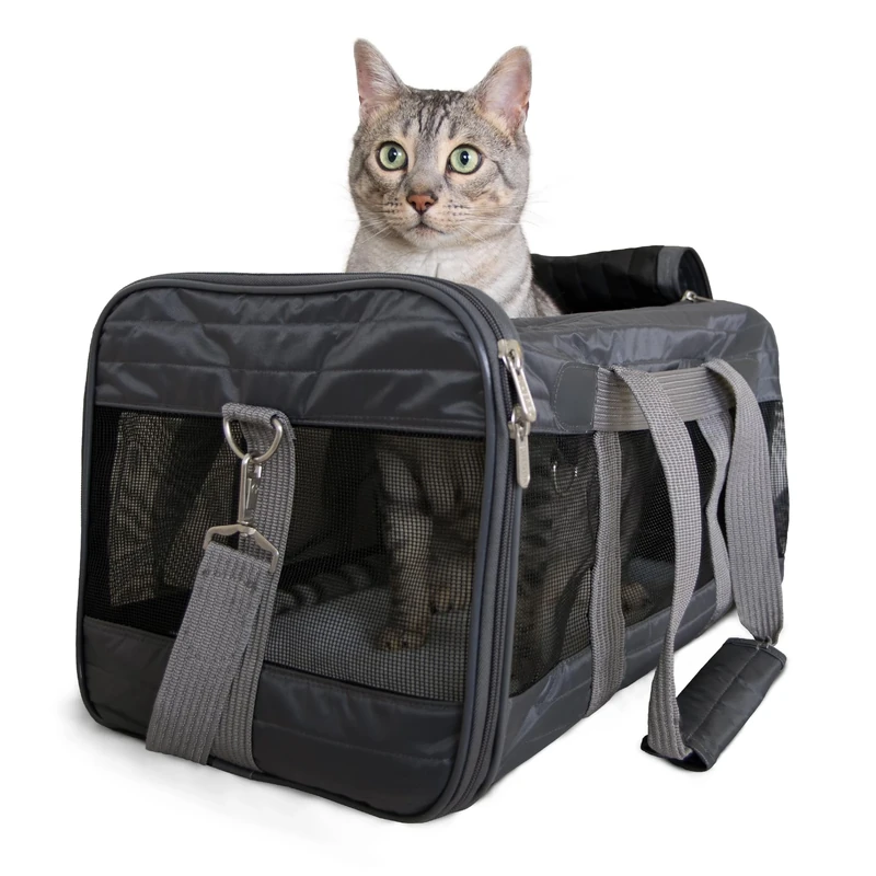 Sherpa Original Deluxe Travel Pet Carrier - Charcoal Gray, Large