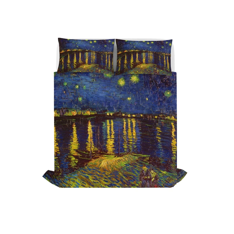 Sogni d'autore Bed linen set (flat sheet 255x300cm + 2 pillowcases 52x82cm with internal flap), SD52